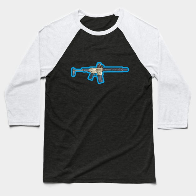 Q Honey Badger SBR Baseball T-Shirt by orozcodesign